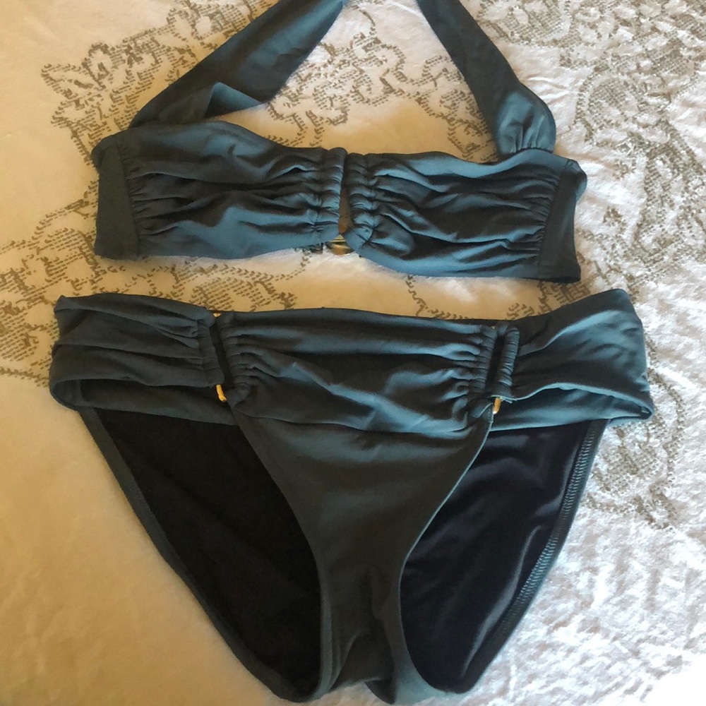 VS teal halter bikini s/m